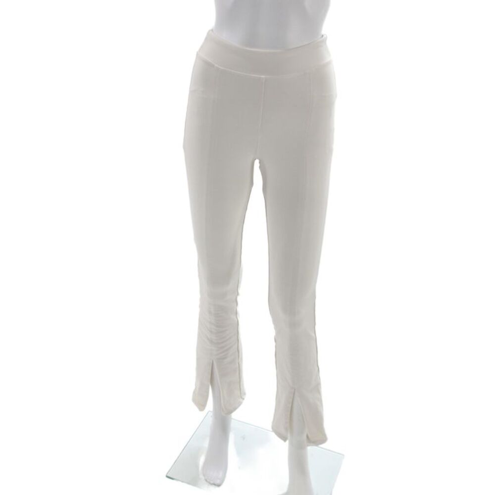 Alo Womens Leggings Ivory Nylon Athleisure Pull On Size XS